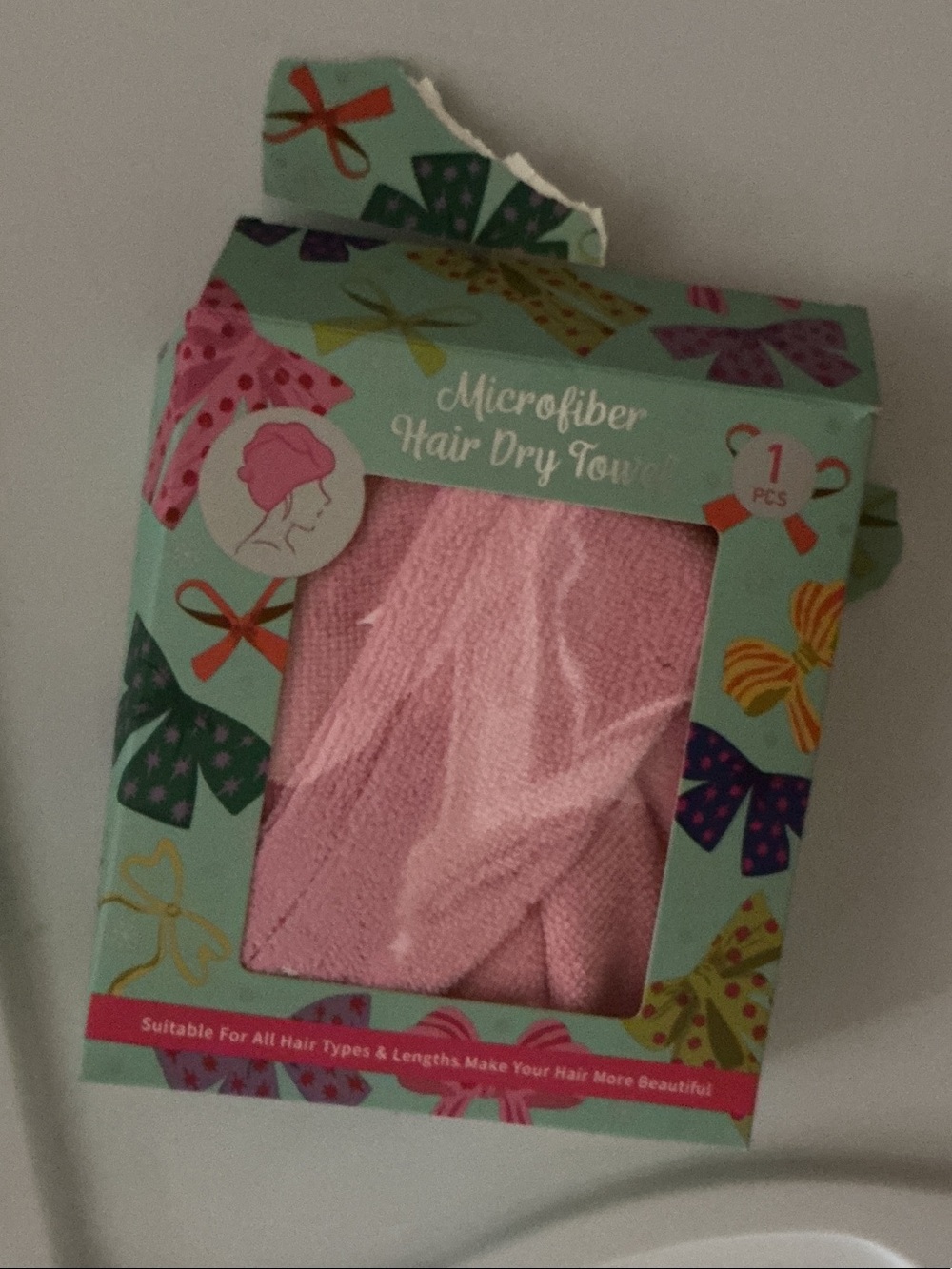 Microfiber Hair Dry Towel - Pink